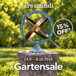 Gartensale bei ars mundi – 15 % Rabatt auf Gartenkunst