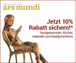 ars mundi Aktionsbanner – 10 % Rabatt auf die Erstbestellung mit dem Code 1x10prozent