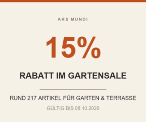Gartensale bei ars mundi – 15 % Rabatt auf Gartenkunst