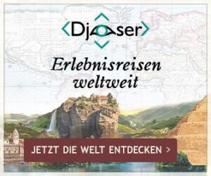Djoser Reisen Aktionsbanner – Gruppenrundreisen und Erlebnisreisen weltweit