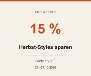 Herbst-Styles: 15 % Rabatt bei EMP – Code 15OFF