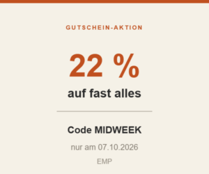 22 % Rabatt bei EMP am 7. Oktober – Code MIDWEEK