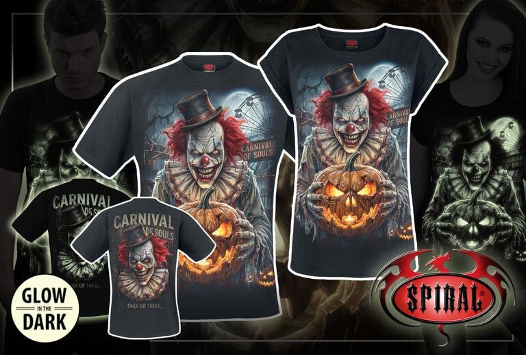 Spiral T-Shirt mit Glow in the Dark Print – exklusives 72h-Shirt bei EMP